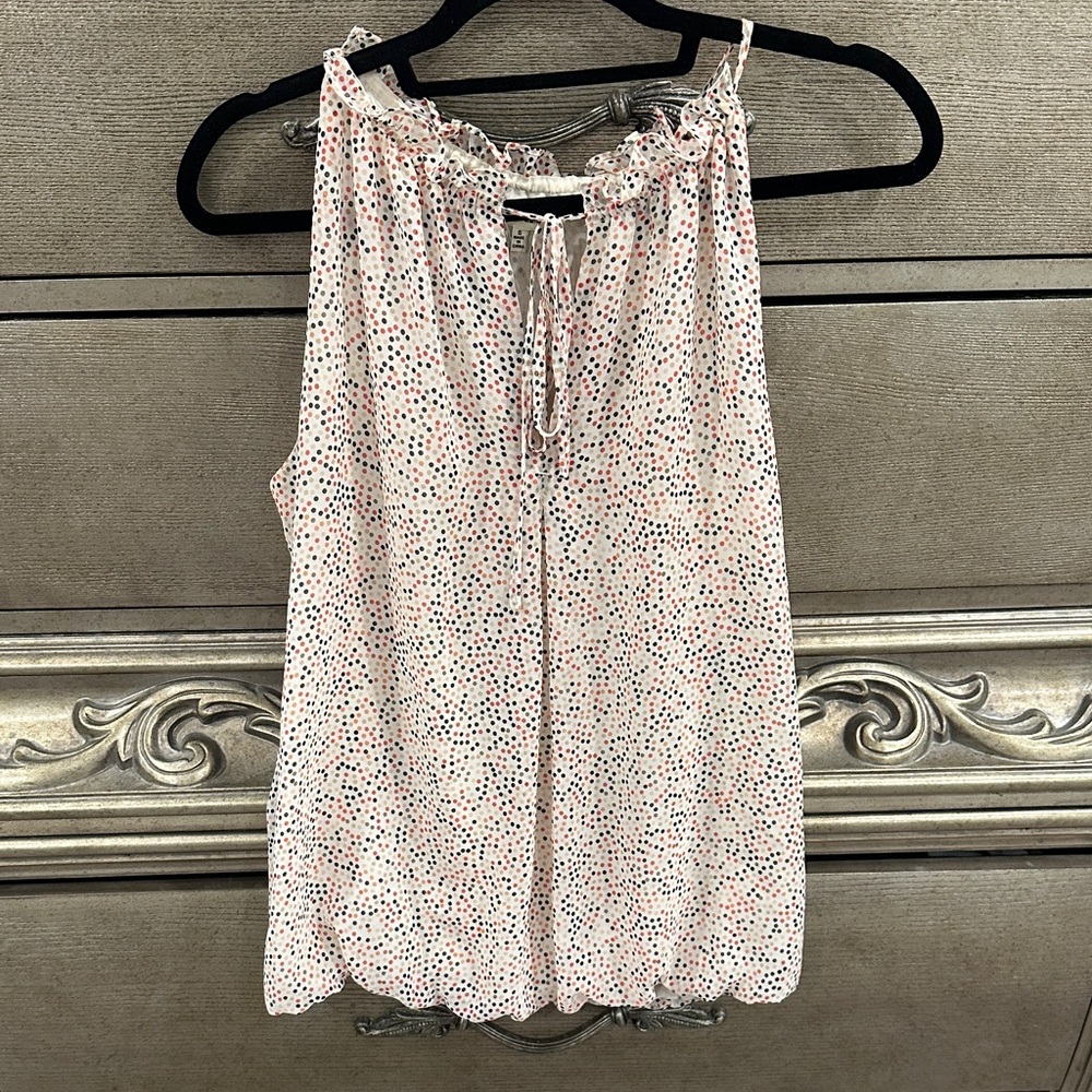 Women's Max Studio Polka Dot Sleeveless Top